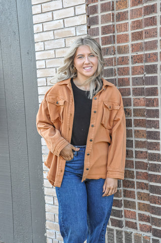 Cargo Pocket Washed Denim Shirt