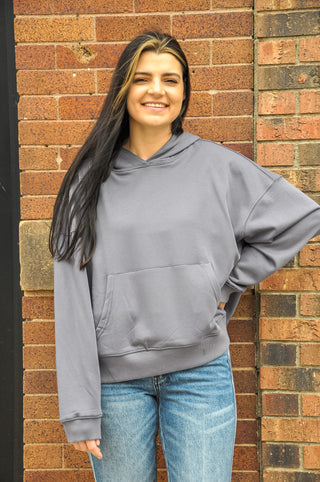 Charcoal French Terry Hoodie