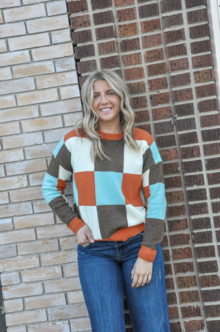 Charlie Checker LS Sweater