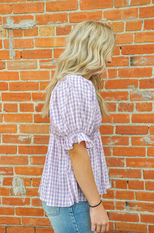 Check This Out Lavender Fun Top