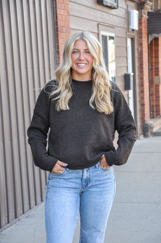 Chocolate Oversized Piper Pullover | JQ Clothing Co.