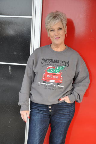 Christmas Trees Truck Graphic Tee