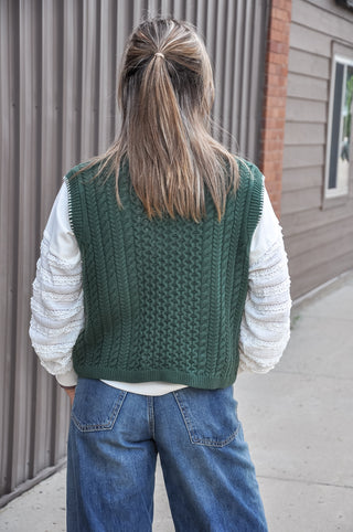 Chunky Knit Sweater Vest, view 6