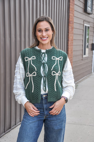 Chunky Knit Sweater Vest, view 2