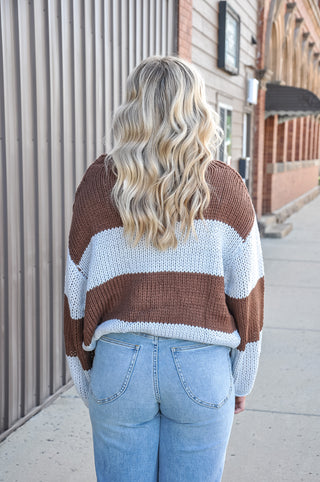 Chunky Stripe Knit Sweater