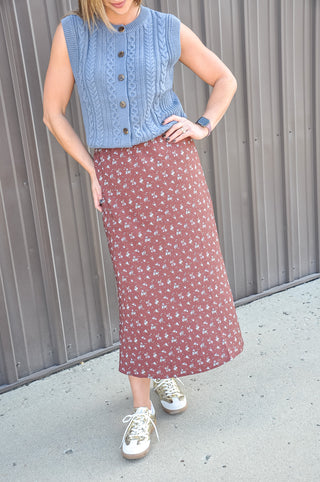 Ditsy Floral Maxi Skirt