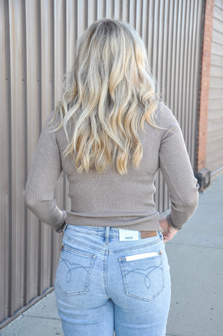 Classic Crewneck Long Sleeve Rib Sweater