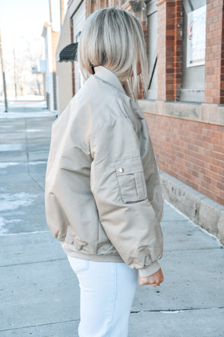 Classic Oversized Bomber Jacket