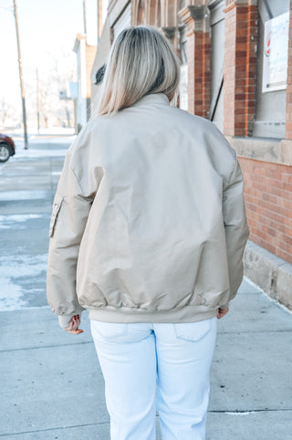 Classic Oversized Bomber Jacket