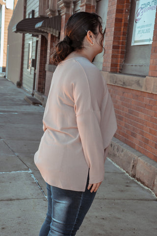 Classic Soft Rose Curvy Top