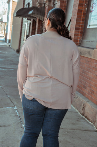 Classic Soft Rose Curvy Top