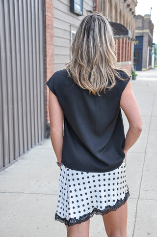 Classy Satin Pleated Neck Blouse
