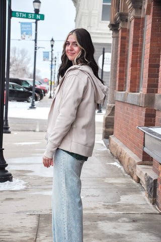 Closet Staple Fur Lined Sweatshirt