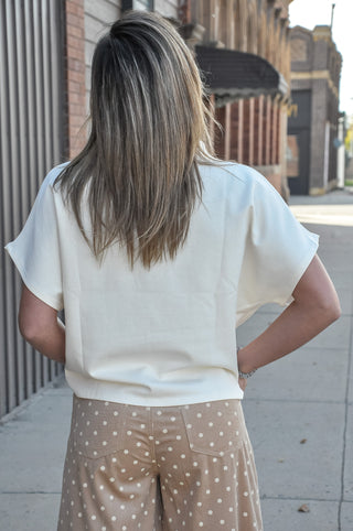 Cloudline Batwing Mock Top