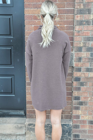 Cloudy Knit Mock Neck Dress