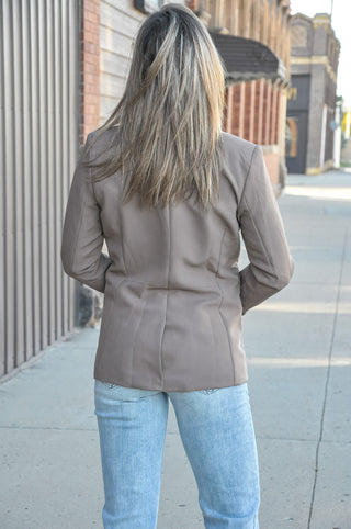 Coco Satin Collar LS Blazer Jacket