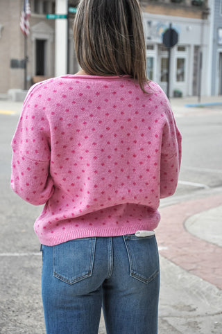 Confetti Charm LS Cardigan, view 4 | JQ Clothing Co.