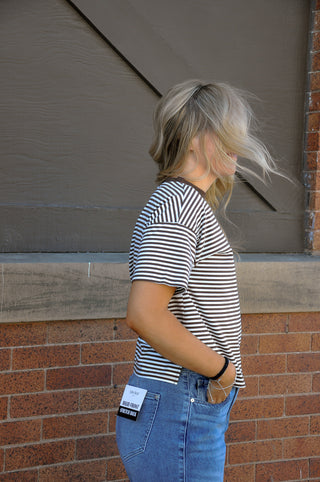 Contrast Neck Band Tee