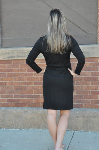 Cool Weather Classic Ribbed Knit Dress