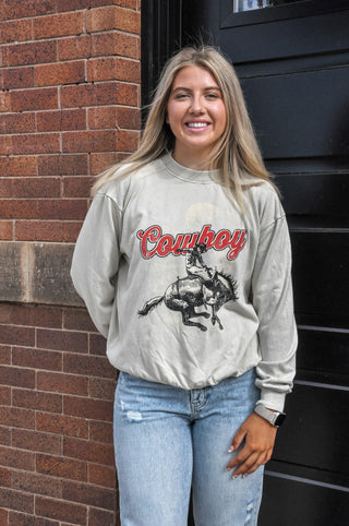 Cowboy Graphic Crewneck