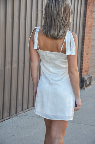 Cowl Neck Shoulder Straps Slip Dress