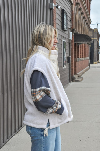 Cozy Fleece Snap-Front Vest