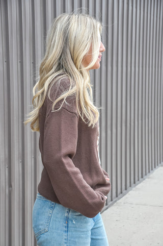 Cozy Teddy Tales Knit Sweater