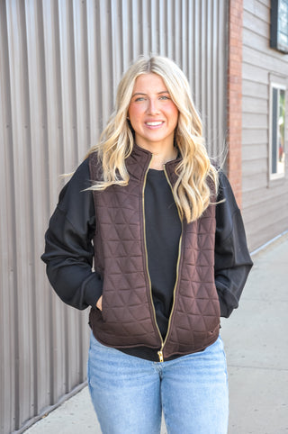 Cozy Quilted Zip-Up Puffer Vest