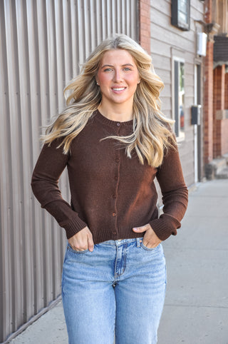 Crew Neck Cardigan