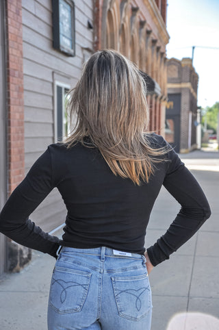 Crew Neck Long Sleeve Top