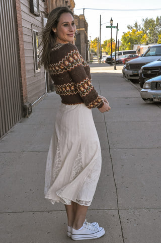 Crochet Scallop Tie Cardigan