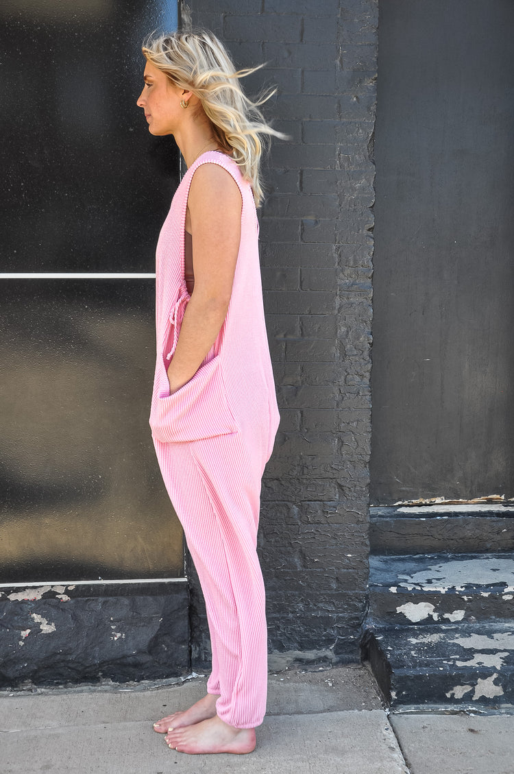 Curly Ribbed Jumpsuit