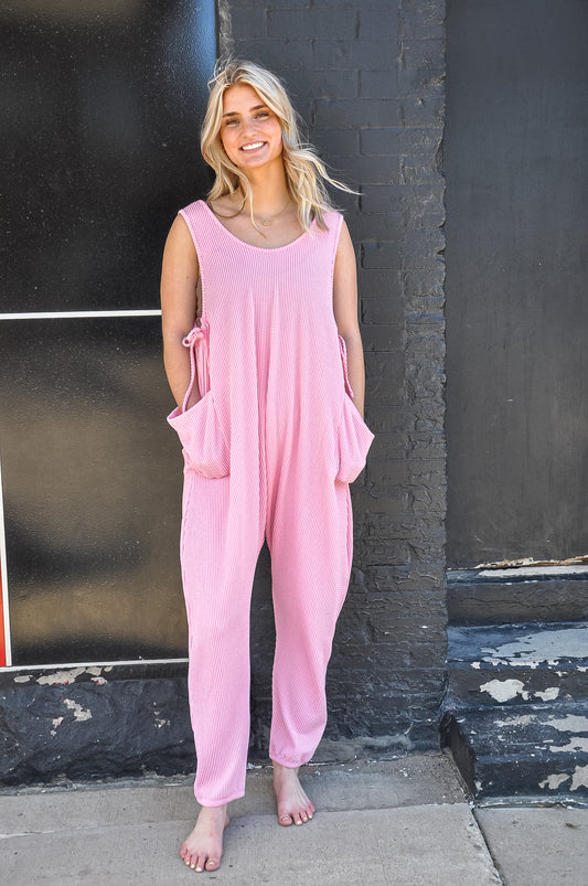 Curly Ribbed Jumpsuit