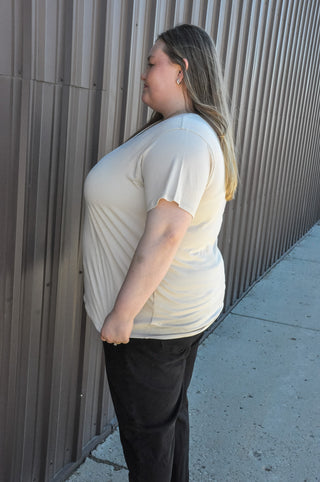 Curvy Boyfriend V-neck Tee