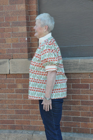 Curvy Caftan-Inspired Puff Sleeve Top | JQ Clothing Co.
