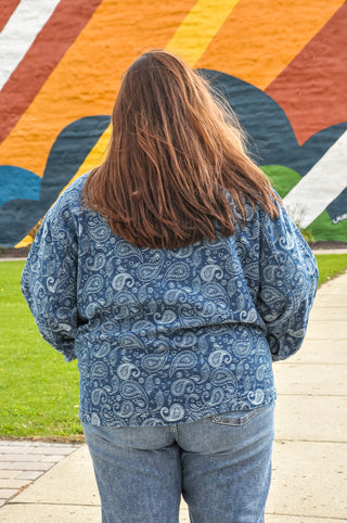 Curvy Paisley Handkerchief Jacket
