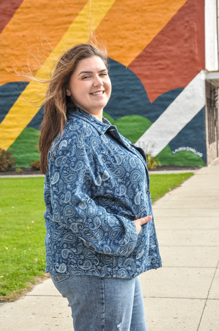 Curvy Paisley Handkerchief Jacket