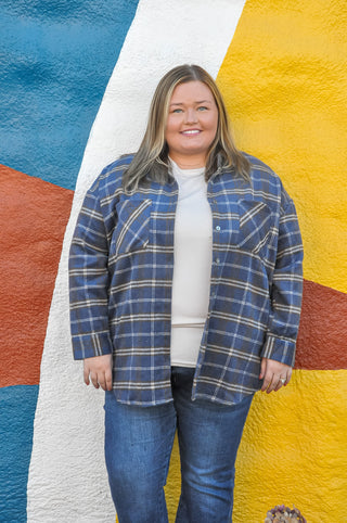 Curvy Promise Plaid Shacket