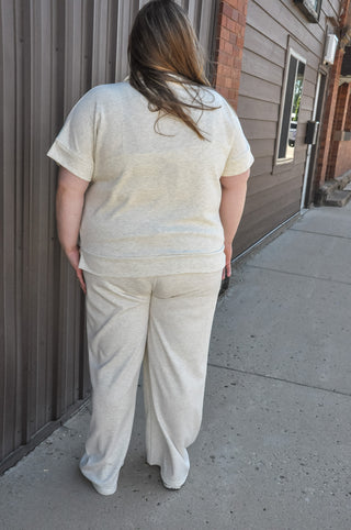 Curvy Scuba Half Zip Top & Pants Set
