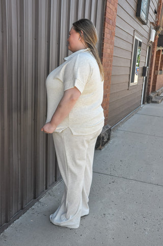 Curvy Scuba Half Zip Top & Pants Set