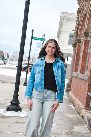 Cute Cropped Denim Jacket