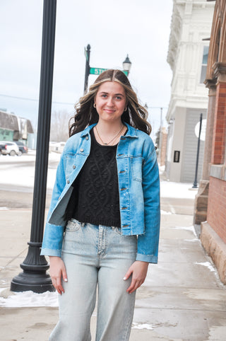 Cute Cropped Denim Jacket