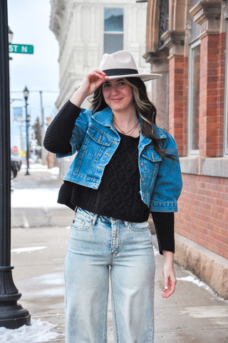 Cutie Cropped Denim Jacket