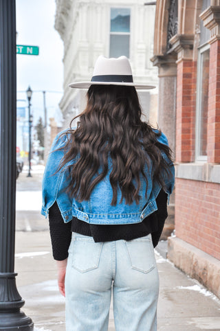 Cutie Cropped Denim Jacket