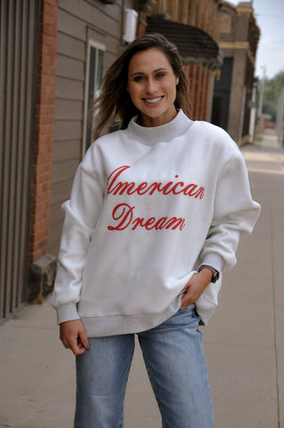 'God's Country' Reversible Mock-neck Sweatshirt