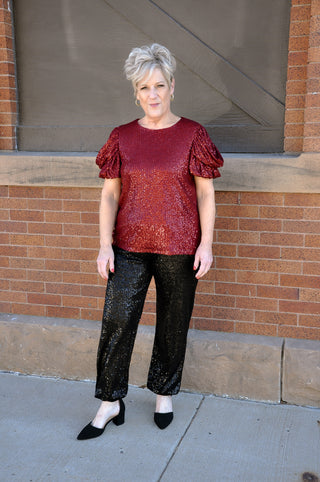 Sassy Sequin Jogger Pants