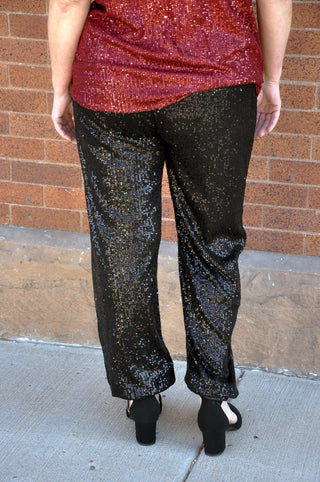 Sassy Sequin Jogger Pants