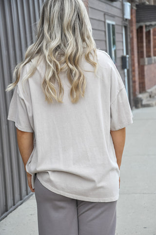 Mineral Wash Oversized Crew Tee