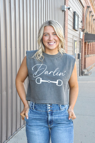 Darlin’ Horse Bit Muscle Tank