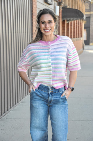 Daydream Stripe Knit Cardigan